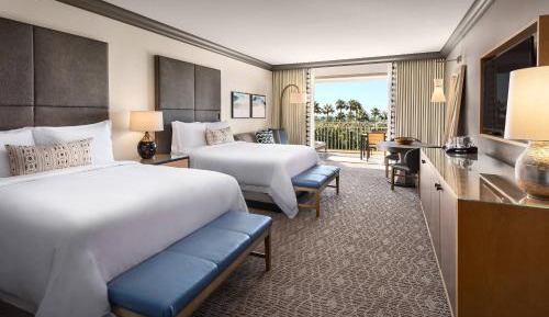 Grand Deluxe, Guest room, 2 Queen, Pool view, Balcony