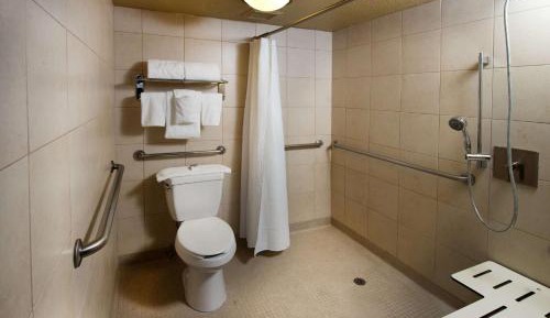 One-Bedroom King Suite with Roll-in Shower - Mobility Accessible